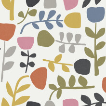 Juni Tulip Wallpaper Fine Decor - Pink/Orange