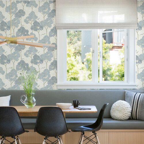 Fine Decor Lykke Tree Wallpaper Fine Decor - Blue 2