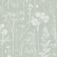 (Sage Green) Botanical Wallpaper World of Wallpaper