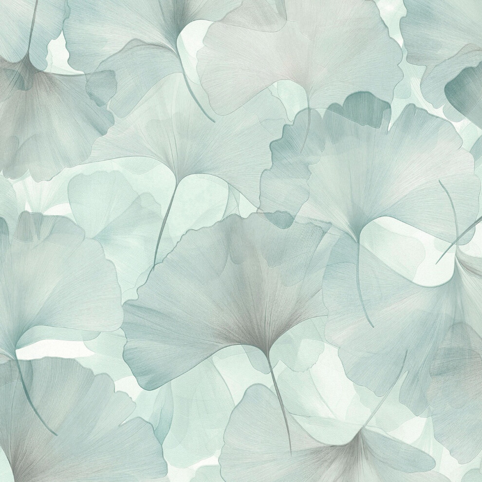 (Teal) Ginko Dream Vinyl Wallpaper Erismann 4002790257684