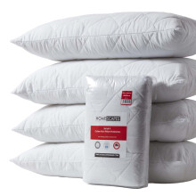 (40 x 80 cm - Pack of 4) Cotton Rich Quilted Pillow Protectors Pack of 4