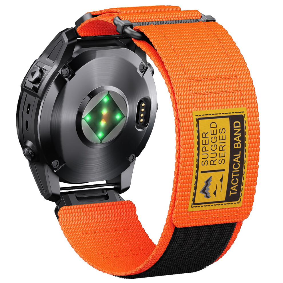 1 Nylon Quickfit Watch Band Compatible With Fenix 6X Pro Band And Fenix 7X Pro Sapphire Solar Smartwatches 26Mm Blue 798135961494
