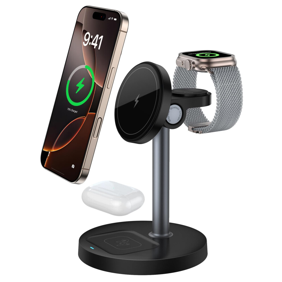 1 Station Station Fast Qi-Certified Magnetic Mag-Safe For Iphone Charging S11 798135962057