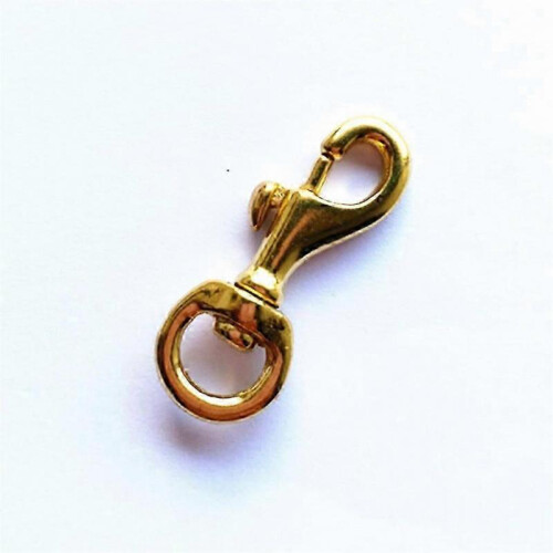 4X Heavy Duty Solid Brass Swivel Eye Lobster Clasp Snap Hook 80mm 2
