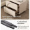 Modern Solid Wood Bedside Table for Bedroom 17.7x15.7x19.7in 2