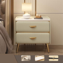 Modern Nightstand for Bedroom with Storage 15.7x15.7x19 Inches