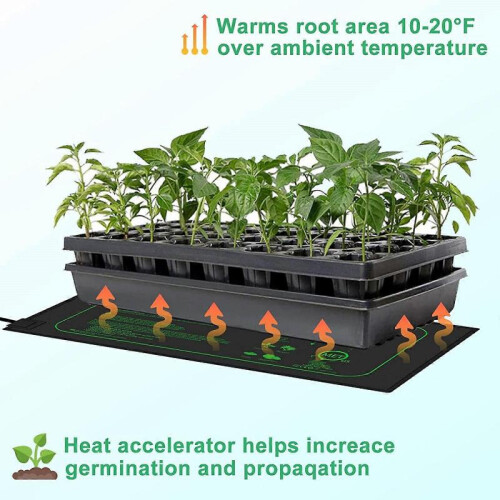 (50*52cm) Waterproof Plant Heating Mat Seedling Germination Propagation Clone Starter Pad 1