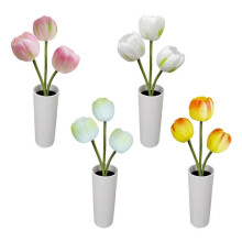 (Pink) Mother's Day gift - Tulip Shaped Table Lamp Night Light-4 Colors Generous Sturdy Creative Durable
