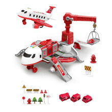 (B) Megaplane Toy, Kiddycorner Megaplane, Transportation Airplane Car Toy Set
