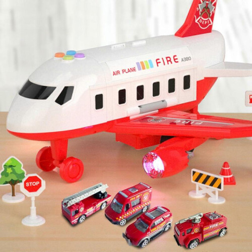 (B) Megaplane Toy, Kiddycorner Megaplane, Transportation Airplane Car Toy Set 1