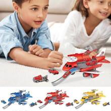 (A) Megaplane Toy, Kiddycorner Megaplane, Transportation Airplane Car Toy Set