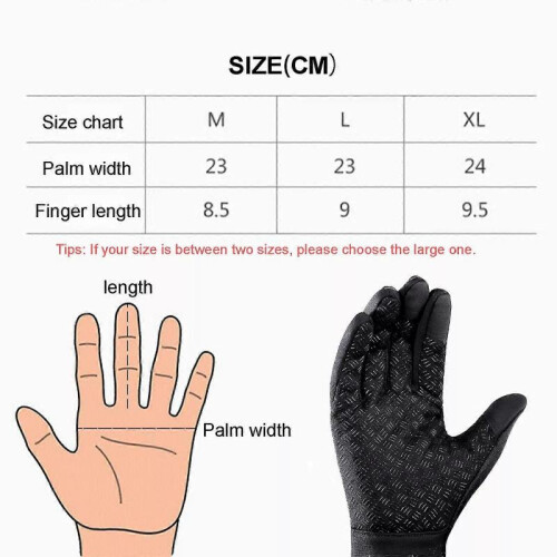 (XL) USB Heating Gloves Hand Warmer Heated Mittens Gloves Warm Touchscre 1