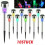 10 Pack Stainless Steel Solar LED Light Multi Colour Outdoor Garden Lighting 1