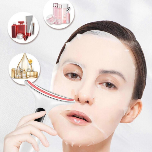 (Gradient) Neck Face Lifting Massager Beauty Machine 3 LED Photon Therapy Massage Device 2