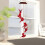 Vency Solar Red Bird Wind Chimes, Color Changing Solar Powered Red Cardinal Bird 3