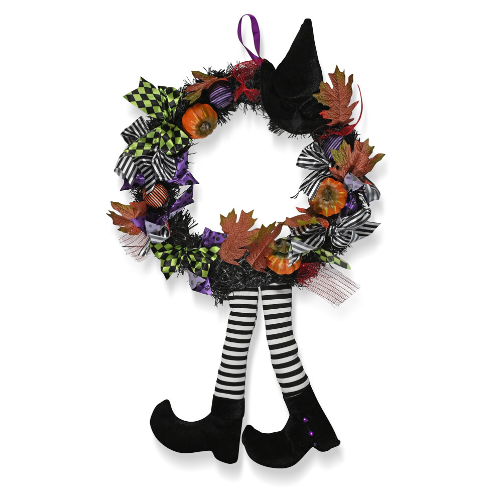 Large Witchy Wreath for Halloween Front Door 42'-image-OPC-PHY2GMK-NEW