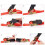 (Red) Auto Retractable Ratchet Straps With S Hook Tiedowns 4