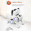 (White) RC Robot Dog Toy for Kids with Voice, Walking/Dancing/Interactive Robots 4