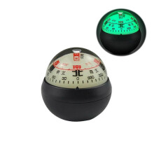 (A) Dashboard Compass-Ball with Double Dials for Cars Boats