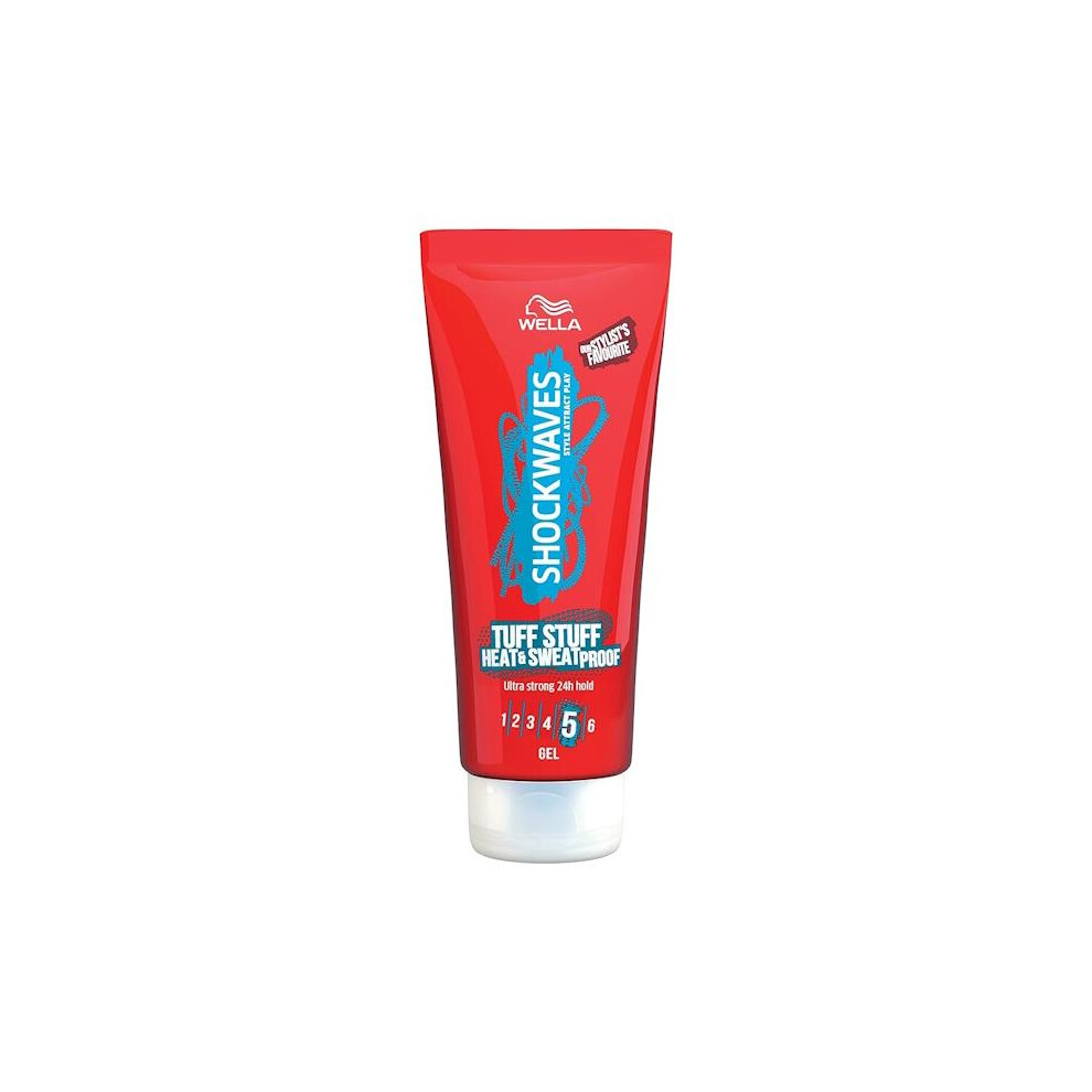 3 x Wella Shockwaves Tuff Stuff Gel 200ml