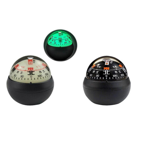 (B) Dashboard Compass-Ball with Double Dials for Cars Boats 2
