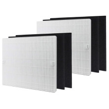 2 Packs Filter Replacement True HEPA with Carbon Filter for Odor Absorber and Smoke Pet Smell Removal