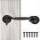 2pcs Cabin Hook, Window Bracket,door Latch Hook,stainless Steel Shed Latch,4 Inch(black) 7