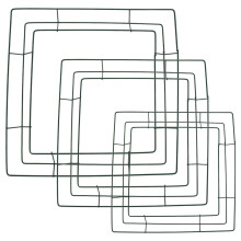 3 ieces Squre Met Wreth Fre fr Fr Arrngeents Crft rjects 20c25c30c