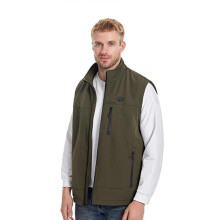 (L, Army green) Heated Vest for Men Women - Electric Warming 11 Heating Zones Vest Size Adjustable Rechargeable USB Clothing