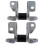 2x FRONT OR REAR LEFT SIDE LOWER DOOR HINGE 55113665AI for JEEP DODGE CHRYSLER 5