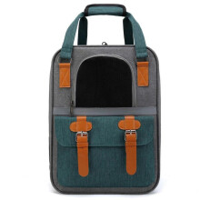 (Green) Dog Cat Backpack Carrier, Expandable Pet Carrier Backpack for Travel Hiking