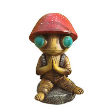 (A) Alien Garden Ornament, Alien Resin Craft Ornament, Fantasy Alien Garden Decoration