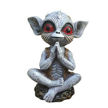 (D) Alien Garden Ornament, Alien Resin Craft Ornament, Fantasy Alien Garden Decoration
