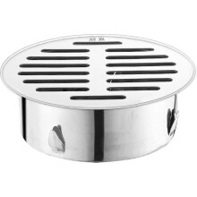 Stainless Steel Floor Drain,Balcony Anti-Clog Floor Drain,Removable Steel Floor Filter(160 Flat Mouth)