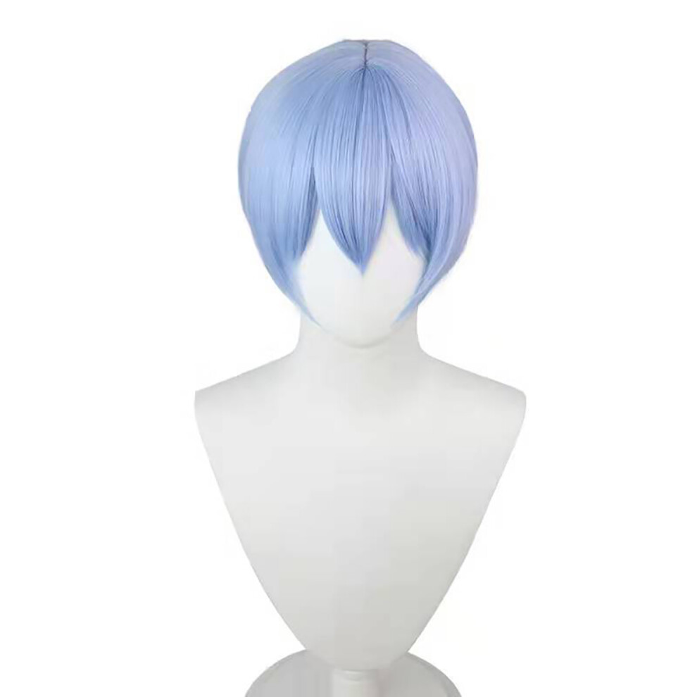 Topsrjyl (002, One Size) Asuka Langley Soryu Cosplay Costume Wig Hair Clips Rei Ayanami Cosplay Girl Women Halloween Loli Clothing Accessory