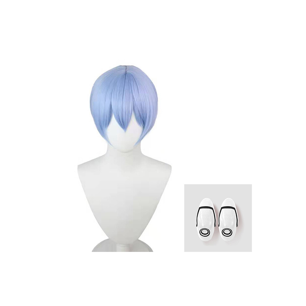 Topsrjyl (004, One Size) Asuka Langley Soryu Cosplay Costume Wig Hair Clips Rei Ayanami Cosplay Girl Women Halloween Loli Clothing Accessory