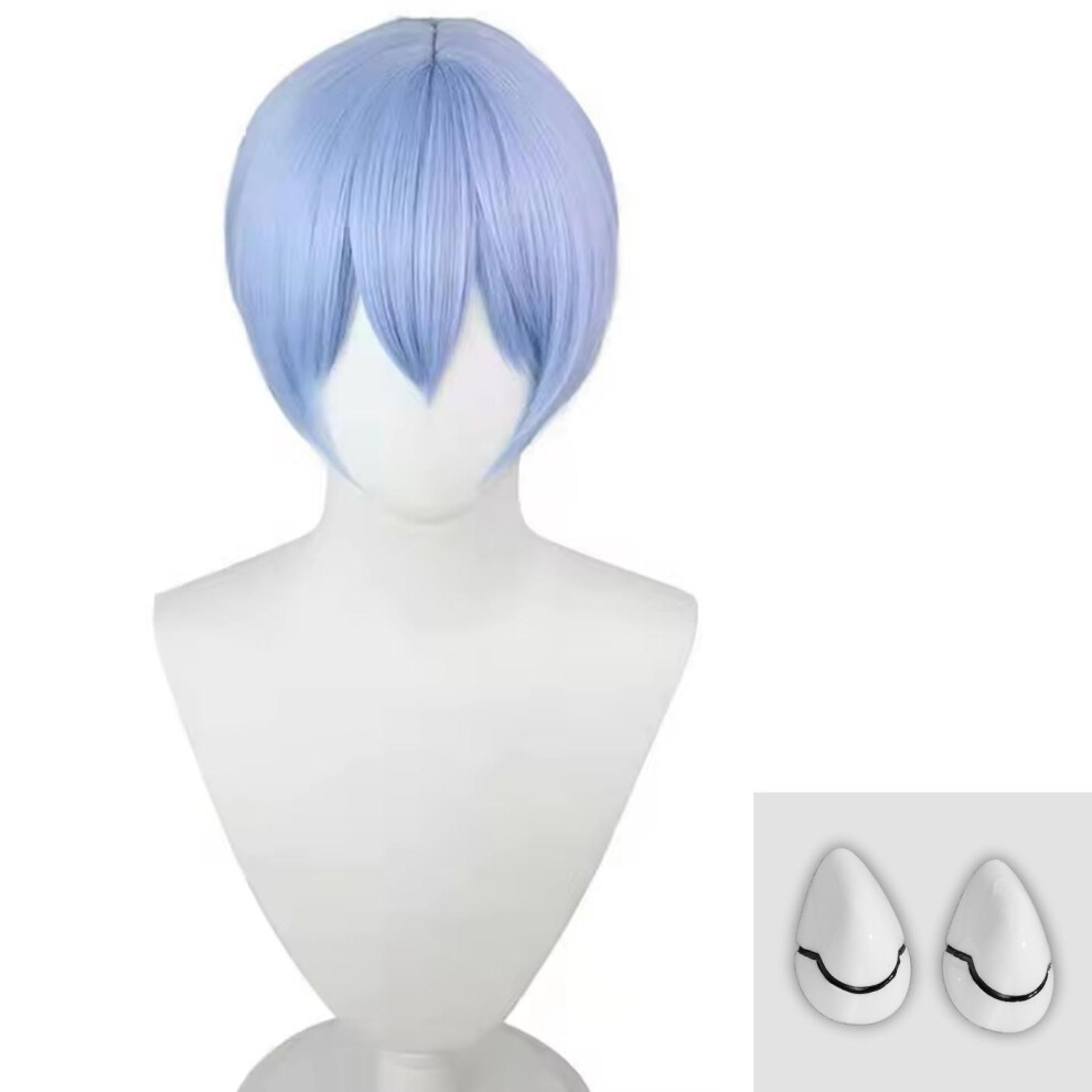 Topsrjyl (009, One Size) Asuka Langley Soryu Cosplay Costume Wig Hair Clips Rei Ayanami Cosplay Girl Women Halloween Loli Clothing Accessory