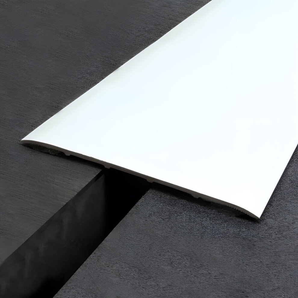 Extra Wide Door Threshold Cover Strip ? Structural Floor Trim 60Mm Matt Silver 2.7M 5061067863286