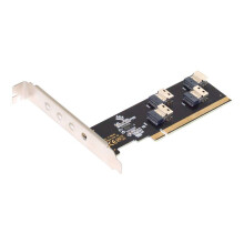 Fur Siine SFF8654 X4 NVME t CIExpress X16 3.0 4.0 VROC Rid0 Hyper Adpter Rid Crds