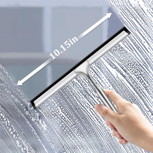 Stiness Stee Shwer Squeegee fr Gss Drs nd Mirrrs 10Inch 1