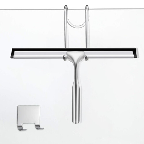 Stiness Stee Shwer Squeegee fr Gss Drs nd Mirrrs 10Inch