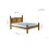 Birlea Corona Mexican Solid Pine High Foot End 135cm Bedstead Double bed Frame 5