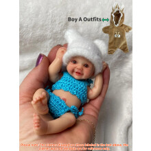 6 Pouces Silicone Silicone Reborn Doll Girl And Boy Life Liferne Liftorn Baby Doll Pour Enfants Cadeaux D'anniversaire D'enfants