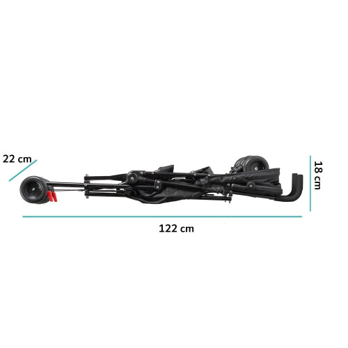 Babyway Lightweight Stroller with Hood in Black BWESBL 2