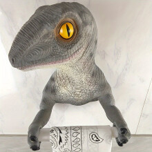 (Type B) Unique Dinosaur-Themed Resin Wall-Mounted Towel Holder - No Drill Required, Perfect For Halloween & Party Decorations