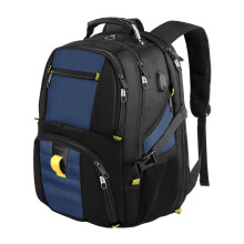 (Deep Blue) Travel Backpack, Extra Large 50L Laptop Backpacks for Men Women, College Backpack Airline Approved Business Bag with USB Charging Port Fits