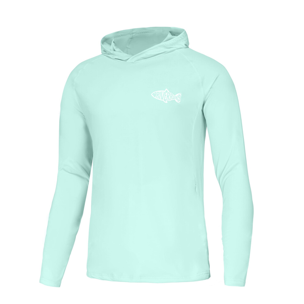 Hoodie for Sun Protection Cooling Quick Dry Rash Guards Outdoor Activities Water Sports Size L