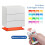 Modern High Gloss Bedside Table Drawer Nightstand with LED Lights & Storage 5