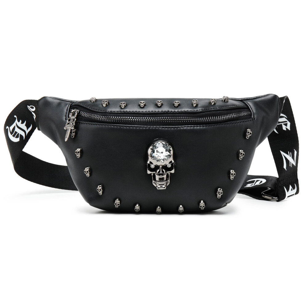 Leather Fashion Skull Design Fanny Pack for Holiday Travel-image-OPC-PHY2PXJ-NEW