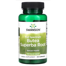 Swanson, Raiz de Butea Superba Espectro Completo, 400 mg, 60 Comprimidos